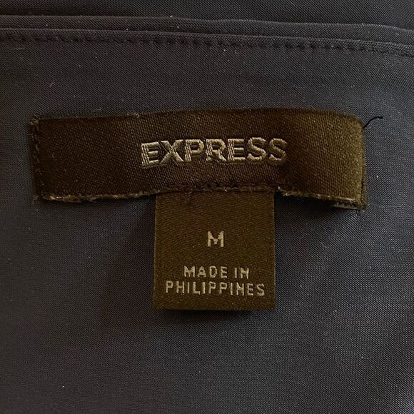 Express Top blue strappy halter size Medium - Picture 4 of 5